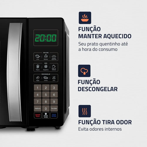 Micro-Ondas Mondial 1200W MO-01-21-B