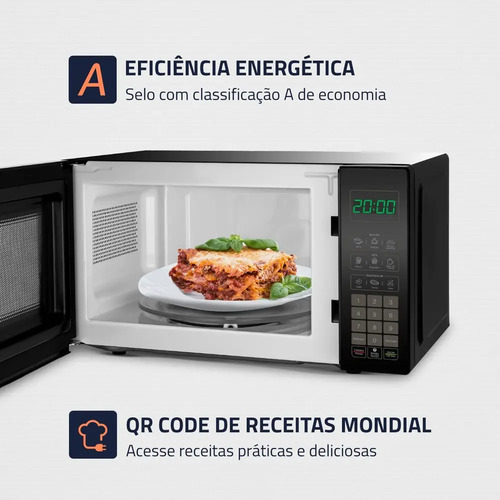 Micro-Ondas Mondial 1200W MO-01-21-B