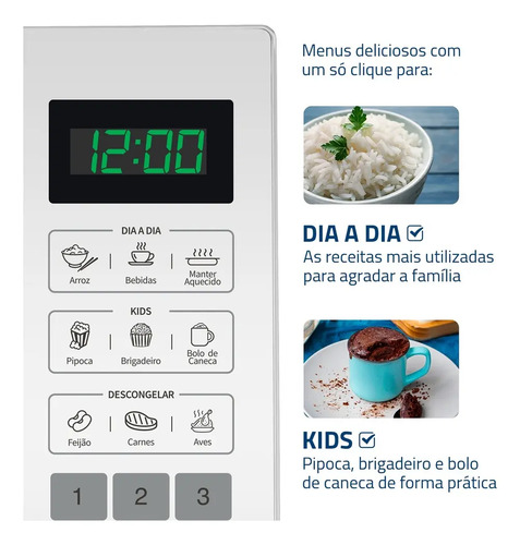 Micro-Ondas Mondial 1400W MO-02-34-W