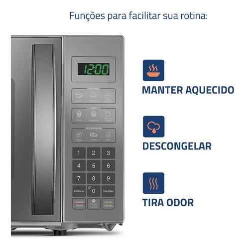 Micro-ondas Mondial 21L 1200W MO-01-21-E Espelhado