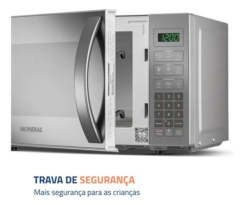 Micro-ondas Mondial 21L 1200W MO-01-21-E Espelhado