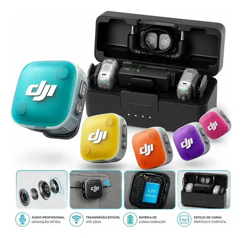 Microfone Dji Mic Mini 2 Lançamento Combo 2