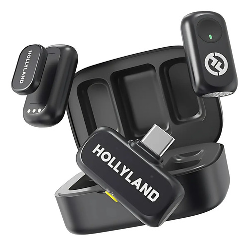 Microfone Hollyland Lark A1 Duo Usb-c cor Preto