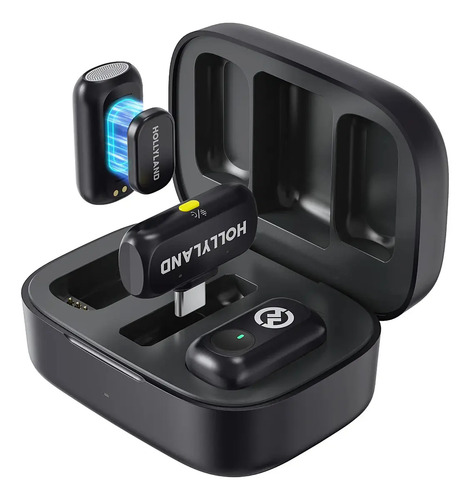 Microfone Hollyland Lark A1 Duo Usb-c cor Preto