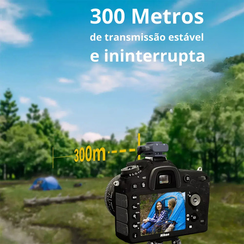 Microfone Hollyland Lark M2 Duo Combo Duplo Para 2 Pessoas Preto