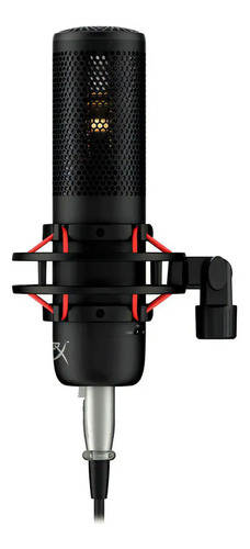 Microfone profissional hyperx procast cor preto