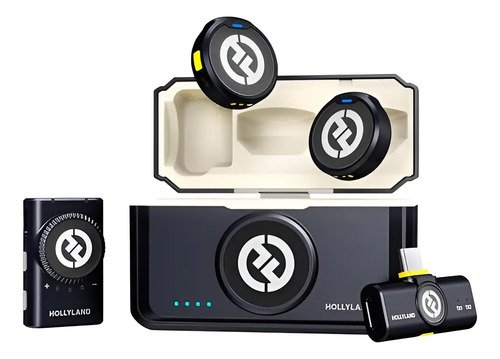 Microfones hollyland lark m2 mini combo preto