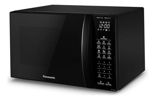 Microondas Panasonic Nn-st66nbru Black Glass 34L Dupla Refeição