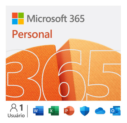 Microsoft Office 365 Personal Licença 12 Meses Mídia Física 1 Usuário
