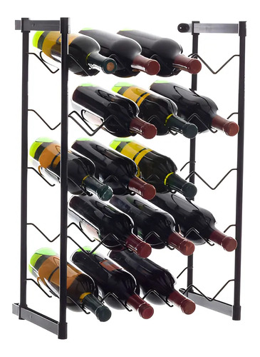 Mini adega aramado metaltru para 20 garrafas de vinho