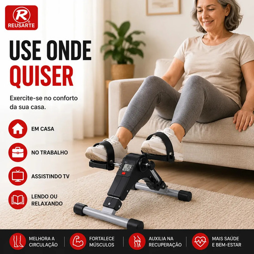 Mini Bike Fisioterapia Portátil Bicicleta Ergométrica Idosos