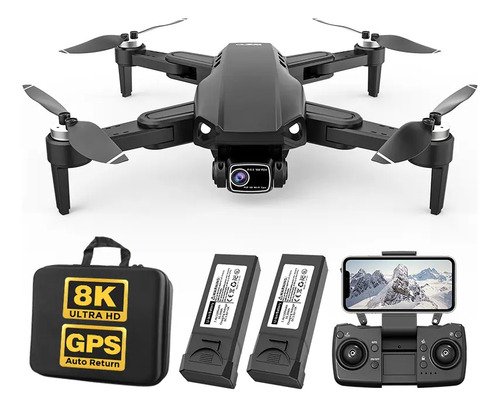 Mini drone l900 pro se com dual camera 8k preto 5ghz 2 bater
