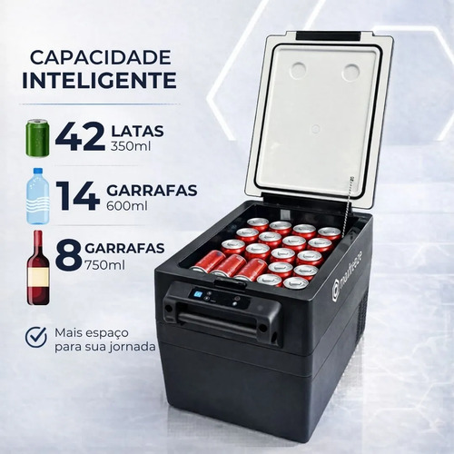 Mini Geladeira 35 Litros 12/24v 110/220v Caminhão Ônibus Van