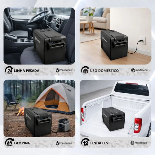 Mini Geladeira 35 Litros 12/24v 110/220v Caminhão Ônibus Van