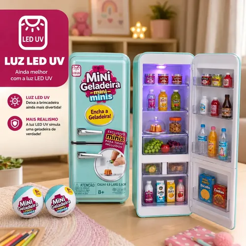 Mini Geladeira Brinquedo Infantil Epsilon