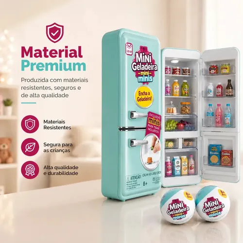 Mini Geladeira Brinquedo Infantil Epsilon