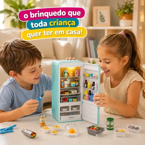 Mini Geladeira Brinquedo Infantil Epsilon