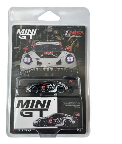Mini Gt #1143 Porsche 911 Gt3 R 77 Rexy Skeleton Imsa Petit
