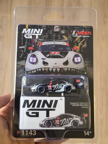 Mini Gt #1143 Porsche 911 Gt3 R 77 Rexy Skeleton Imsa Petit