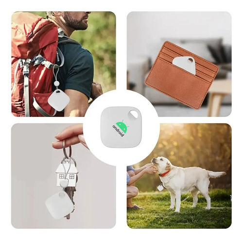 Mini Localizador Rastreador Smart Tag Gps Com Cordão Chaveiro Cor Preto Compatível Com Android Samsung Motorola Xiaomi Chrome Technology