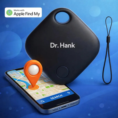 Mini localizador rastreador smart tag gps cor preto dr hank