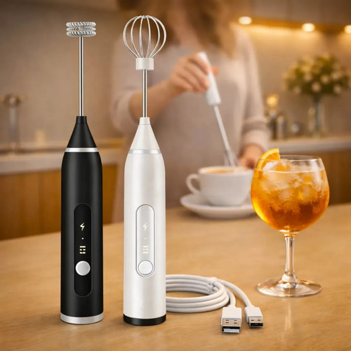 Mini mixer misturador de bebidas eletrico 2 em 1 portatil re
