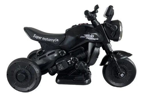 Mini Moto Elétrica Infantil First Custom Preto Zippy Toys