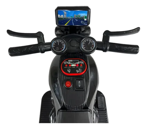 Mini Moto Elétrica Infantil First Custom Preto Zippy Toys