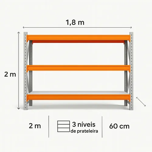 Mini Porta Pallet Palete Inicial Slim Com Mdf Cru 200x180x60