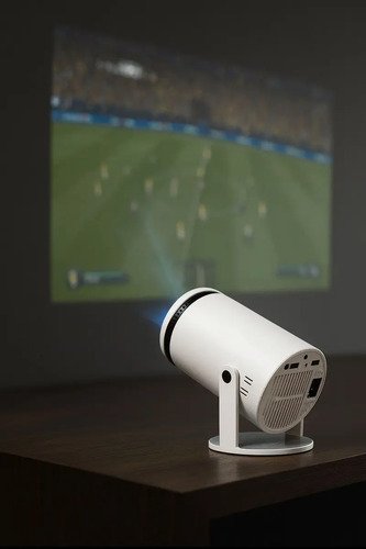 Mini Projetor Vlx HY300 LED, Android 11.0 com Wi-Fi 5G e Bluetooth