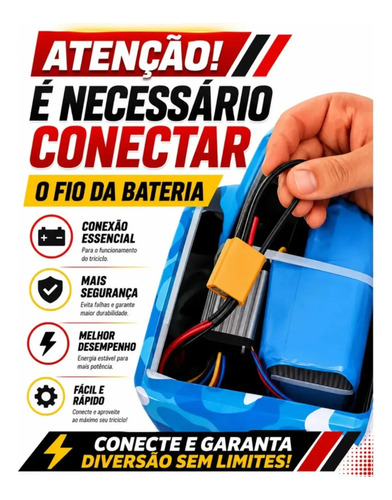 Mini Triciclo Eletrico Infantil Drift 350w Luzes Rgb +brinde