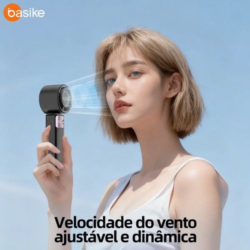 Mini Ventilador Portátil Turbo Portátil, Ventilador Portátil De Mão, A Gel A Gelo 199 Configurações Ajustáveis, Usb Recarregável, Adequado Para Uso Em Viagens/Ao Ar livre/Em Casa/No Escritório, Preto
