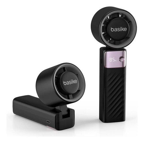 Mini Ventilador Portátil Turbo Portátil, Ventilador Portátil De Mão, A Gel A Gelo 199 Configurações Ajustáveis, Usb Recarregável, Adequado Para Uso Em Viagens/Ao Ar livre/Em Casa/No Escritório, Preto