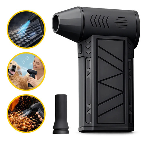 Mini ventilador soprador ar turbo 130000rpm sem fio recarreg