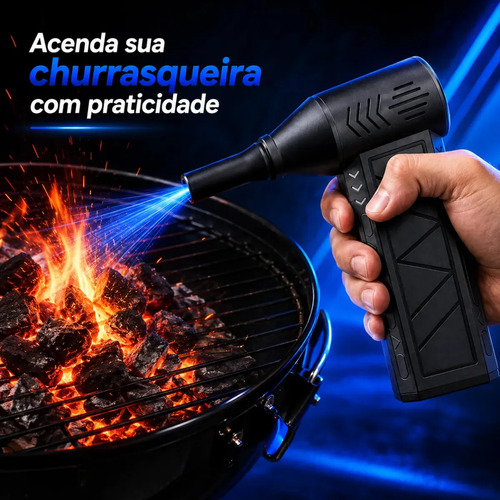 Mini Ventilador Soprador Ar Turbo 130000rpm Sem Fio Recarregável Usb 3 Níveis Jato Forte Portátil Multiuso Limpeza Teclado Carro Acende Churrasqueira Marca Woosh
