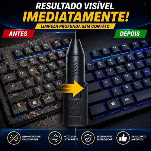 Mini Ventilador Soprador Ar Turbo 130000rpm Sem Fio Recarregável Usb 3 Níveis Jato Forte Portátil Multiuso Limpeza Teclado Carro Acende Churrasqueira Marca Davely