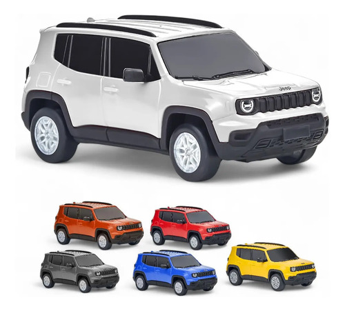 Miniatura jeep renegade brinquedo licenciado escolha a cor