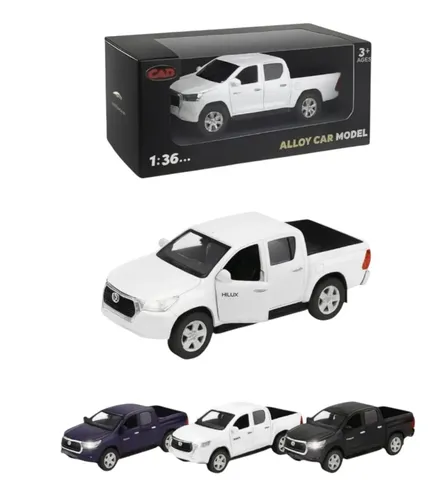Miniatura Toyota Hilux 2016 1:36 Com Luz E Som Brinquedo