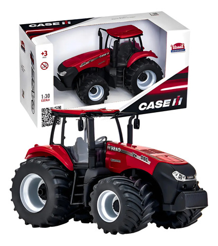 Miniatura trator case magnum 380 brinquedo colecionavel