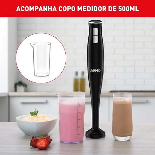 Mixer Arno Turbomix Pro 3 Em 1 Cor Preto