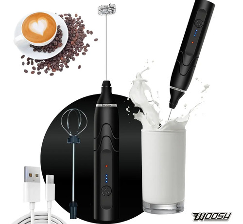 Mixer eletrico portatil 2 em 1 recarregavel potente misturad
