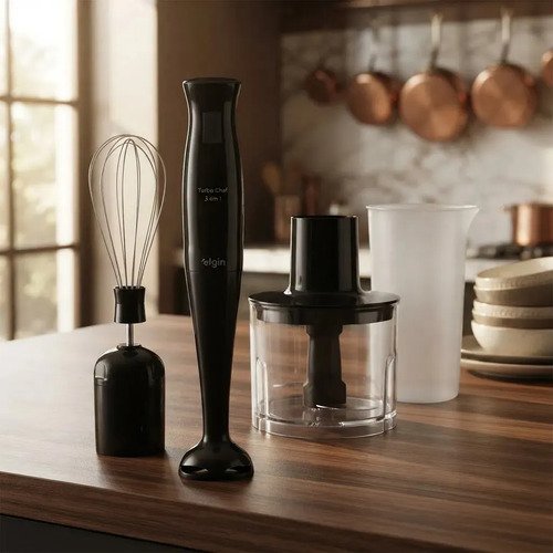 Mixer Elgin Turbo Chef 3 em 1 de 200W para Bater e Triturar