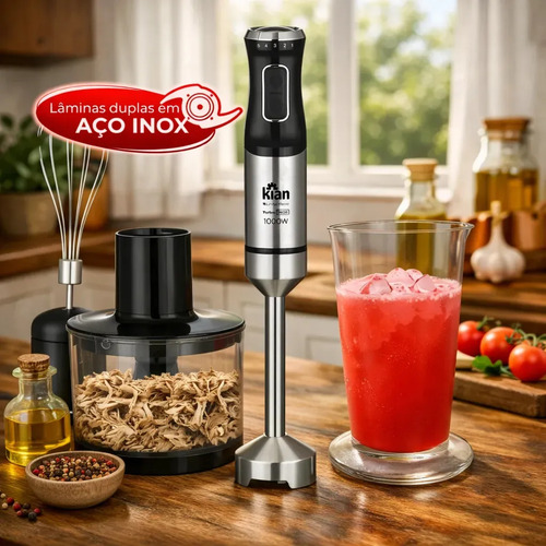 Mixer Turbo 3 Em 1 - 1000w 5 Velocidades Cor Preto