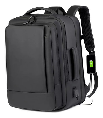 Mochila a prova dagua reforcada expansivel para viagens dia