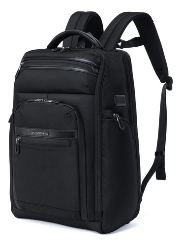 Mochila executiva notebook alca reforcada saida usb preta un
