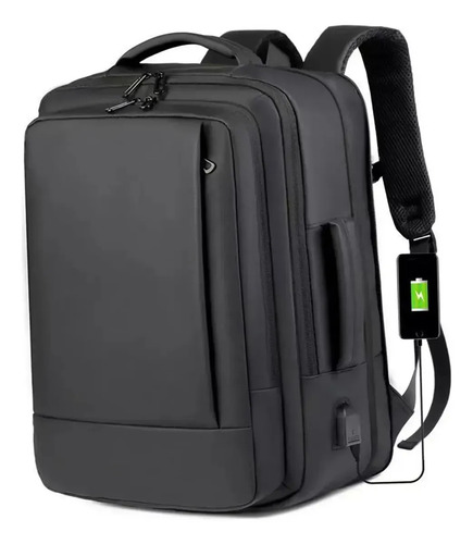 Mochila jiesipote a prova dagua reforcada expansivel cor pre