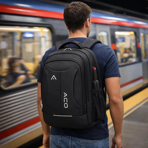Mochila Notebook Masculina Reforçada Impermeável Executiva Viagem Anti Furto Grande 35L Forpak