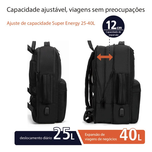 Mochila Resistente À Água E Reforçada Para Viagens Feminina