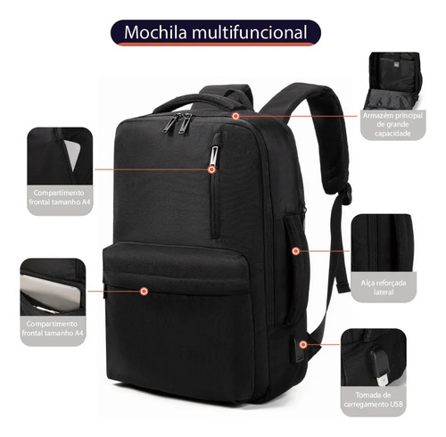 Mochila Resistente À Água E Reforçada Para Viagens Feminina