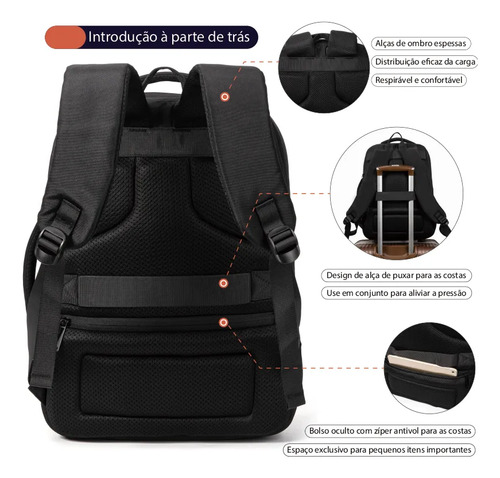 Mochila Resistente À Água E Reforçada Para Viagens Feminina